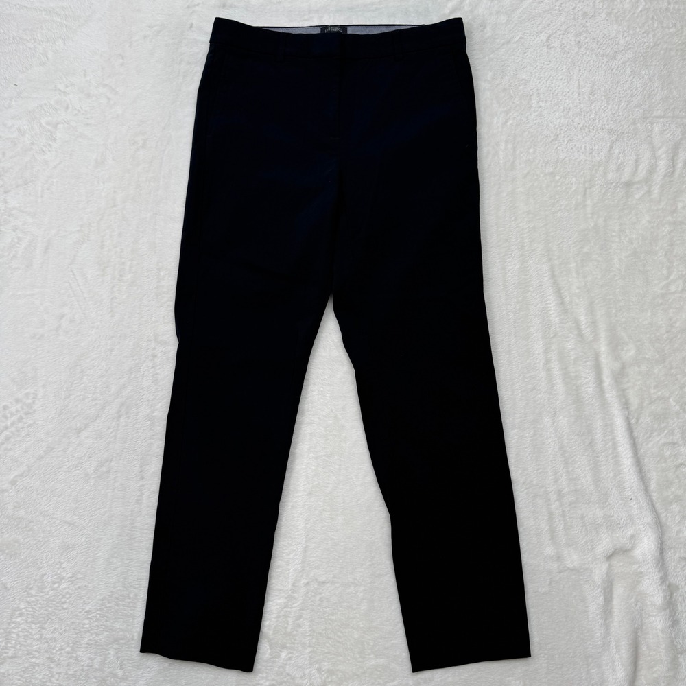 J. Jill Trousers Womens 6 Black Wearever Refined Woven Straight Stretch Pant